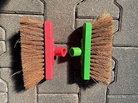 Bezemkoppen - groen&roze (400x)