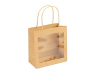 Bg giftbag plant 19x10x20cm window (1684x) - afbeelding 1 van  1