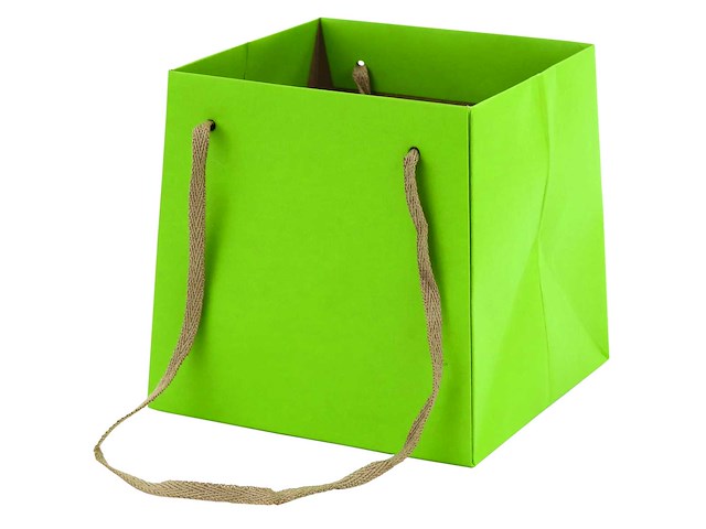 Bg vaas bag groen 18x17.5x20 (5939x) - afbeelding 1 van  1
