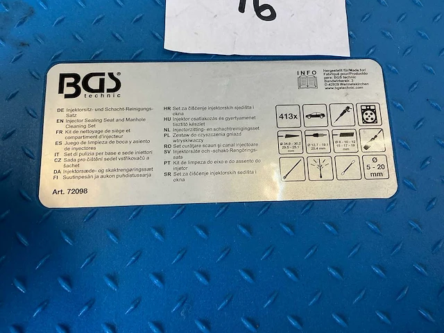 Bgs - 72098 - injectorzitting reinigingsset - afbeelding 4 van  4