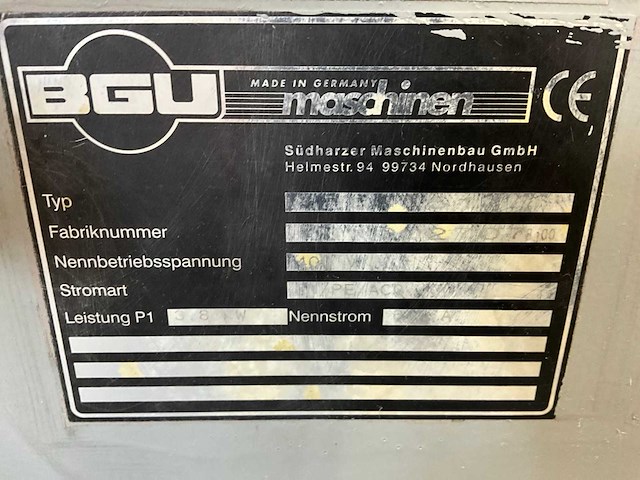 Bgu bandschuurmachine - afbeelding 5 van  5