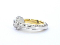Bi-colour design ring met 100 diamanten - afbeelding 4 van  8