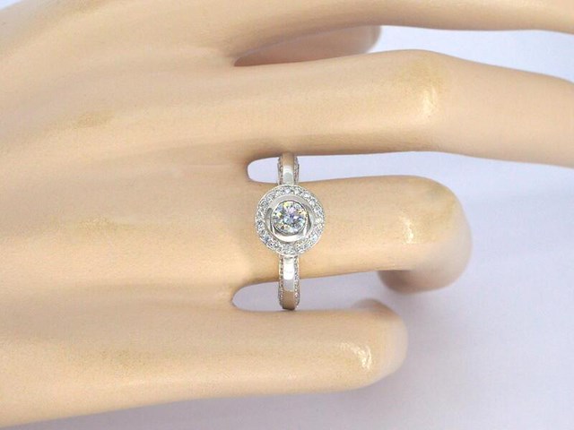 Bi-colour design ring met 100 diamanten - afbeelding 6 van  8