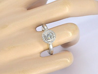 Bi-colour design ring met 100 natuurlijke diamanten - afbeelding 3 van  10