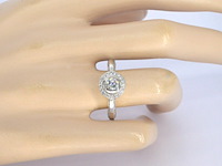 Bi-colour design ring met 100 natuurlijke diamanten - afbeelding 7 van  10