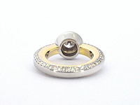 Bi-colour design ring met 100 natuurlijke diamanten - afbeelding 8 van  10