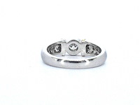 Bi-colour gouden ring met diamanten - afbeelding 6 van  9