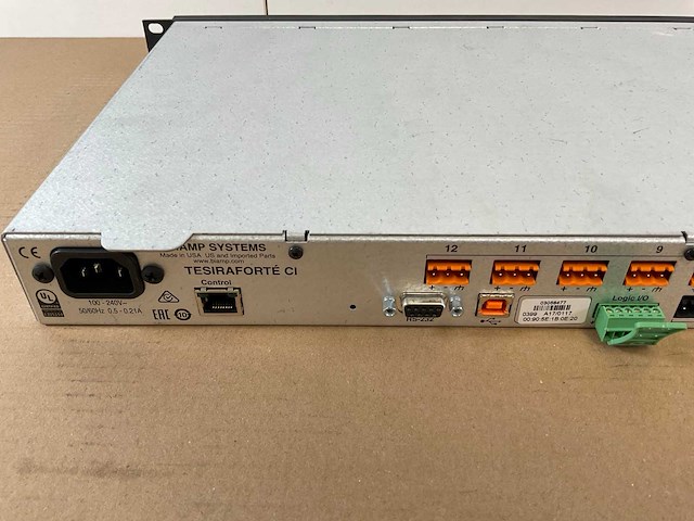 Biamp (tesiraforte-ci) fixed i/o audio conferencing digital signal processor - afbeelding 5 van  5