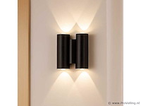 Bidirectioneel led wandlamp sw-47-2 – 4w – ip54 – zwart (x10) - afbeelding 1 van  4