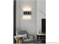 Bidirectionele led wandlamp sw-47-4 – 8w – ip54 – zwart (x4) - afbeelding 3 van  4