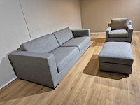 Bielefelder werkstatte - inspiration - 3 zits bank + fauteuil + hocker (3x) - afbeelding 12 van  17