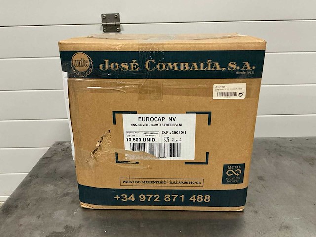 Bier dop pink/silver 26mm (10500x) - afbeelding 5 van  5