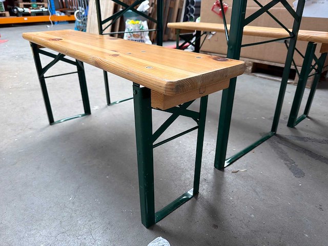 Bier tafel met bankjes (78x110x50) - afbeelding 1 van  4