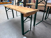 Bier tafel met bankjes (78x110x50) - afbeelding 1 van  4