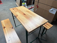 Bier tafel met bankjes (78x110x50) - afbeelding 4 van  4