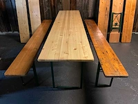 Bierbanken (7x) + biertafel - afbeelding 2 van  8