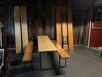 Bierbanken (7x) + biertafel - afbeelding 8 van  8