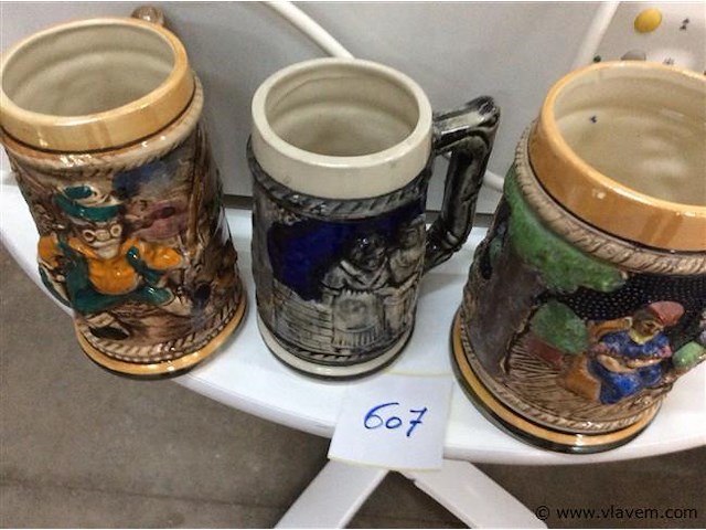 Bierkruiken 3stuks - afbeelding 1 van  3