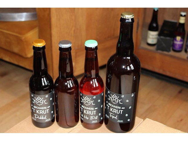 Bierpakket bestaande uit 24 flessen dubbel bier, 24 flessen fresh hop, 24 flessen blond bier en 6 grote fle... - afbeelding 2 van  2