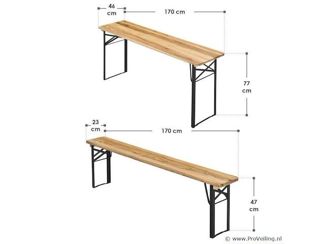 Biertafel 3-delig - afbeelding 9 van  9
