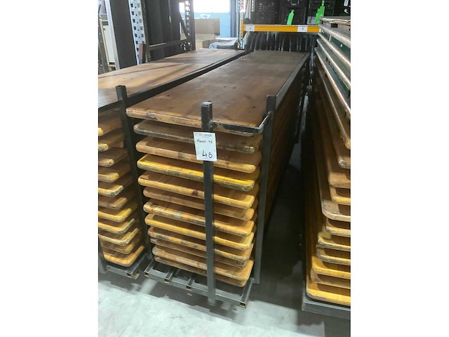 Biertafel 50x220cm met transportwagen (64x) - afbeelding 10 van  10