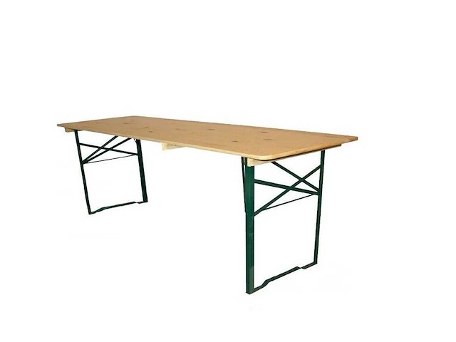 Biertafel 70x220cm met transportwagen (38x) - afbeelding 1 van  9