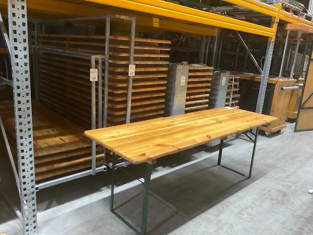 Biertafel 70x220cm met transportwagen (38x) - afbeelding 2 van  9