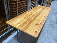 Biertafel 70x220cm met transportwagen (38x) - afbeelding 4 van  9