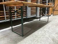 Biertafel 70x220cm met transportwagen (38x) - afbeelding 5 van  9
