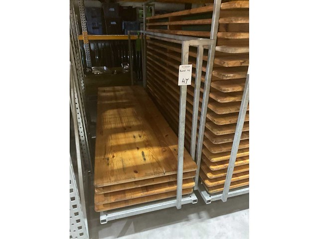 Biertafel 70x220cm met transportwagen (38x) - afbeelding 9 van  9