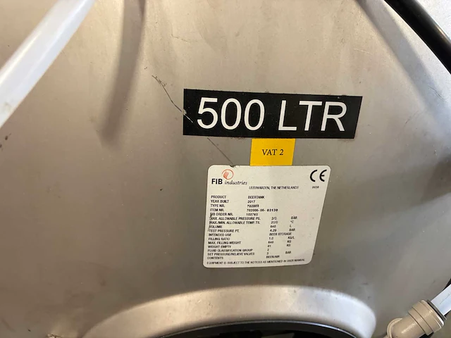 Biertank, koeler en vacuumpomp - afbeelding 5 van  15