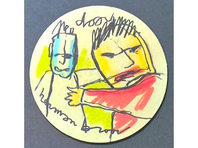 Bierviltje herman brood ‘nee door’ - afbeelding 1 van  3