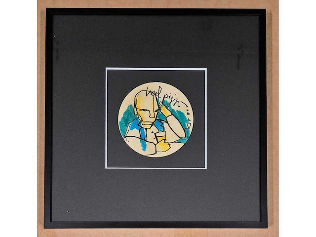 Bierviltje herman brood ‘veel pijn’ - afbeelding 2 van  3