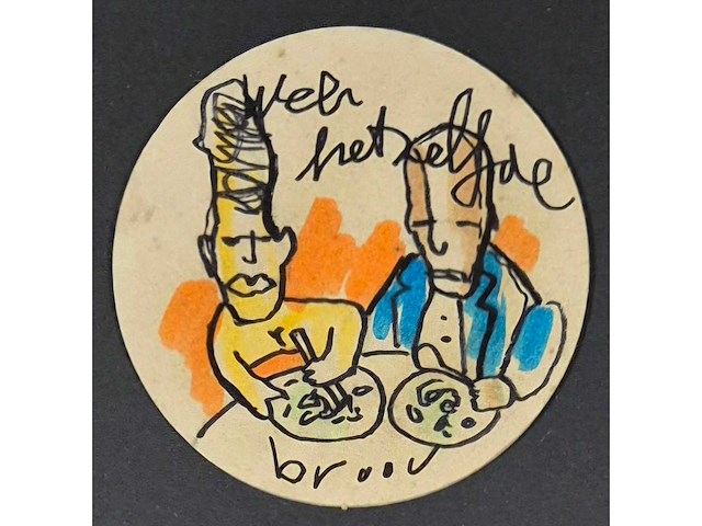 Bierviltje herman brood ‘wel hetzelfde’ - afbeelding 1 van  1