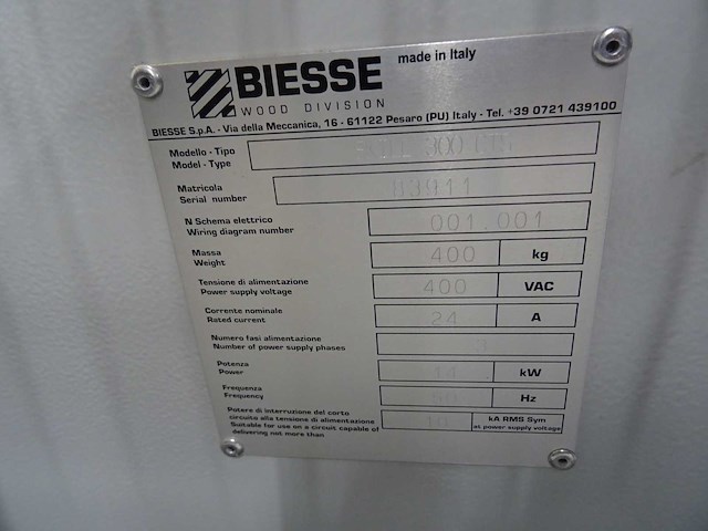 Biesse - 2010 - skill 300 k3 - cnc-bewerkingscentrum - afbeelding 7 van  26