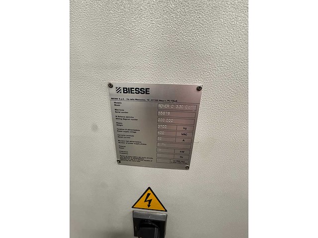 Biesse rover c3 cnc-freesmachine met becker vacuumpomp en console-tafel met pods - afbeelding 12 van  13