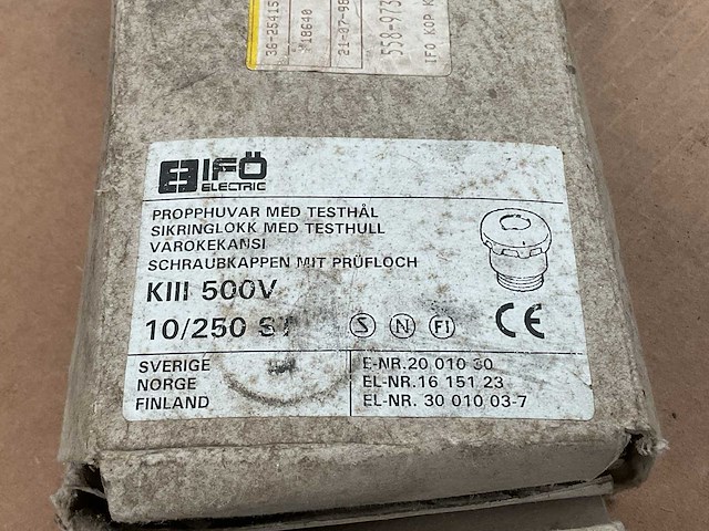 Bifö electric kiii 500v 10/250st zekeringhouder (50x) - afbeelding 3 van  6