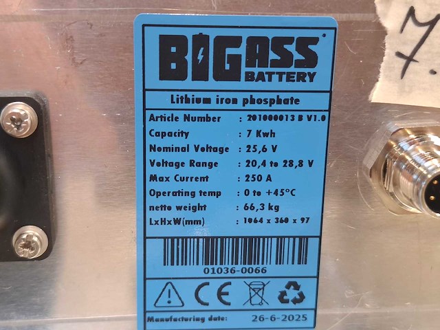 Big ass - 2025 - 7.0kw - batterij (8x) - afbeelding 2 van  4