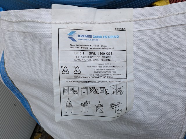 Big bag met partij diverse brandweerslangen - afbeelding 6 van  6