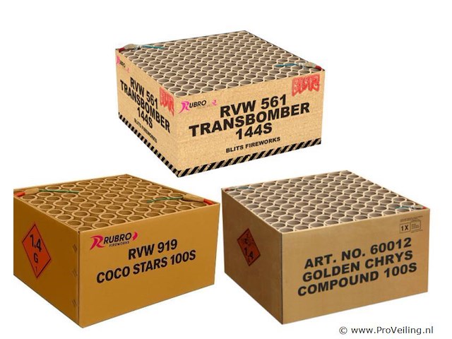 Big combi 3, 3 dikke boxen totaal 344 shots - afbeelding 1 van  1