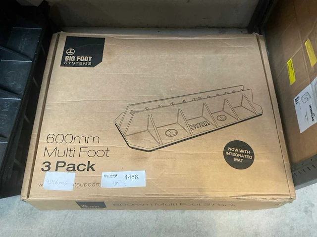 Big foot systems rubbervoet 3 pack 600mm - afbeelding 2 van  3