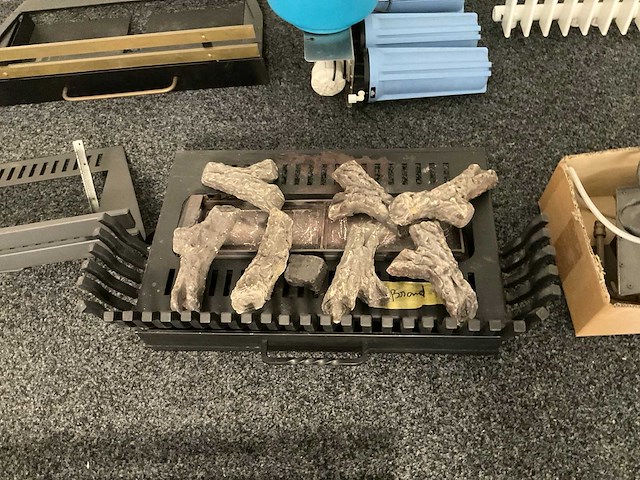 Bigfire branderset met glasblok en houtstammenset - afbeelding 2 van  3