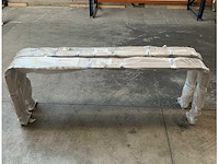 Biinox double stainless steel fixed table support - 06533s