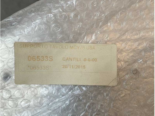 Biinox double stainless steel fixed table support - 06533s - afbeelding 2 van  4