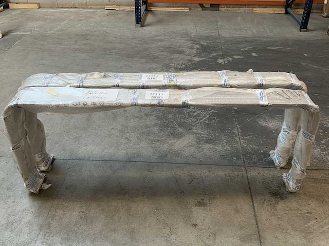 Biinox double stainless steel fixed table support - 06533s - afbeelding 3 van  4