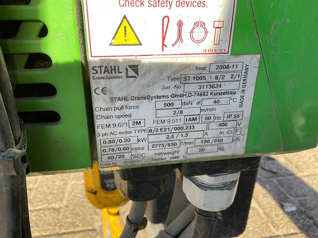 Bijlsma enkelligger bovenloophalkraan - afbeelding 16 van  16