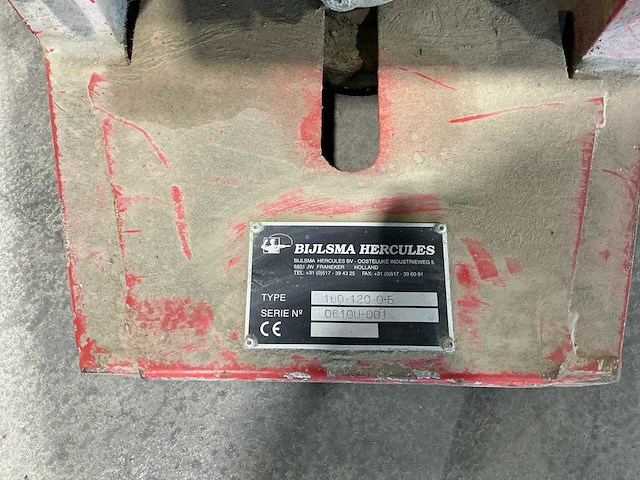 Bijlsma hercules 160-120-0,5 palletdraaier - afbeelding 4 van  11