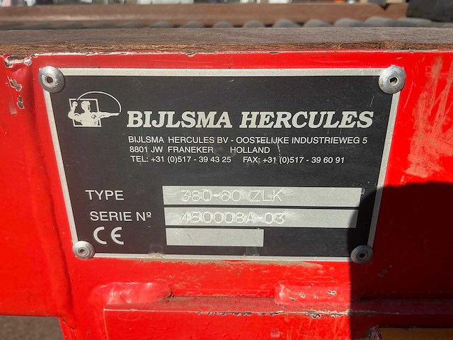 Bijlsma hercules 380-60 zlk rollen leestafel - afbeelding 3 van  10