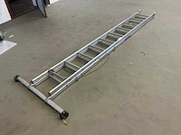 Bijstede aluminium schuifladder 2x10 - afbeelding 1 van  3