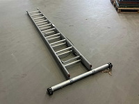 Bijstede aluminium schuifladder 2x10 - afbeelding 2 van  3
